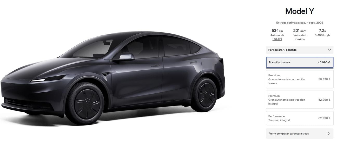 Tesla recorta la gama del Model Y y sube precios: así queda ahora