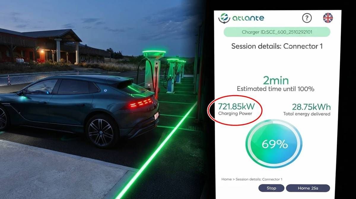 El Denza Z9 GT rompe todos los esquemas: carga a 721 kW en un cargador de 600 kW
