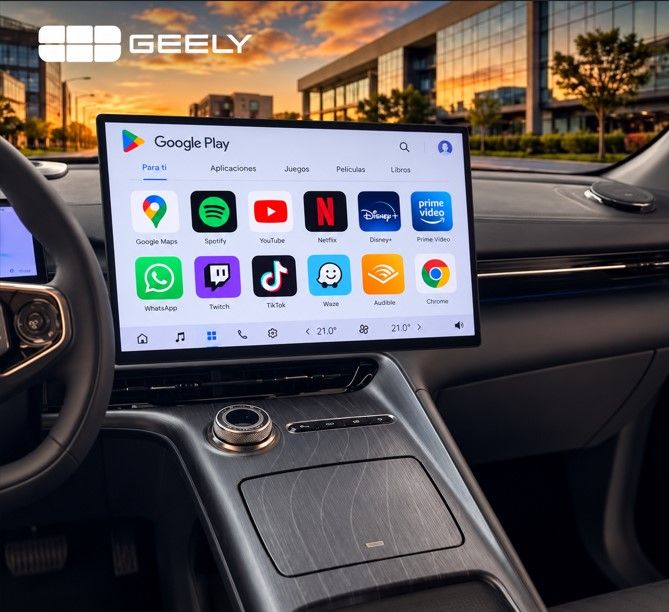 Geely da un salto adelante en Europa: sus coches tendrán Google Maps, Google Play y Gemini