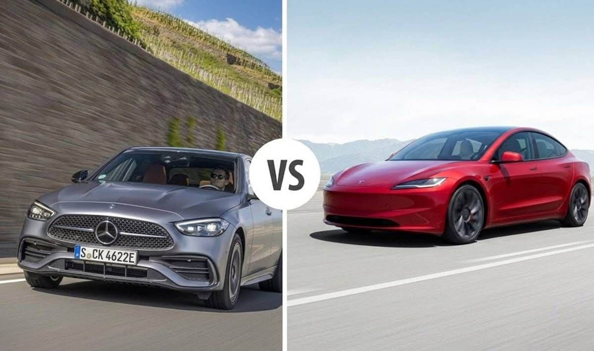Mercedes Clase C diésel frente a Tesla Model 3: coste total de propiedad de las dos berlinas