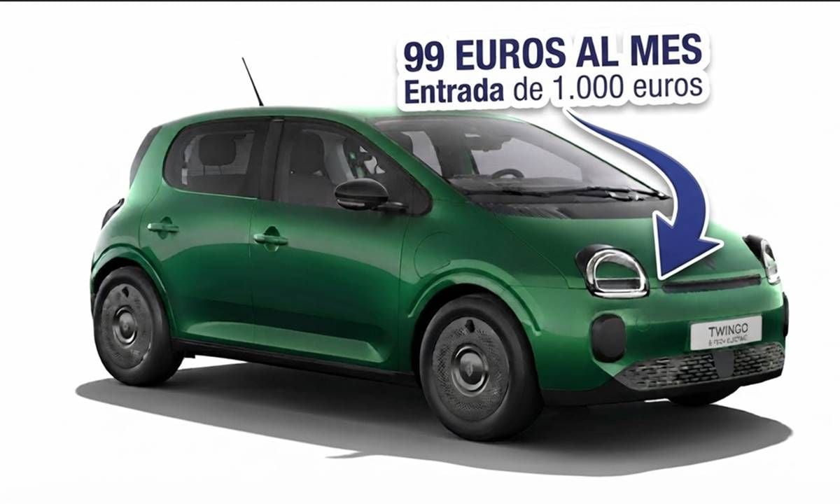 ¿Un coche eléctrico por menos de lo que gastas en diésel o gasolina? El Renault Twingo eléctrico disponible por 99 euros al mes