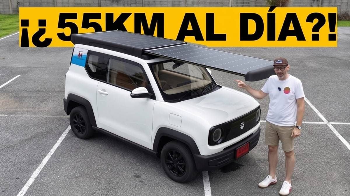 El coche solar de 7.000 euros que se recarga mientras está aparcado: hasta 55 km gratis al día