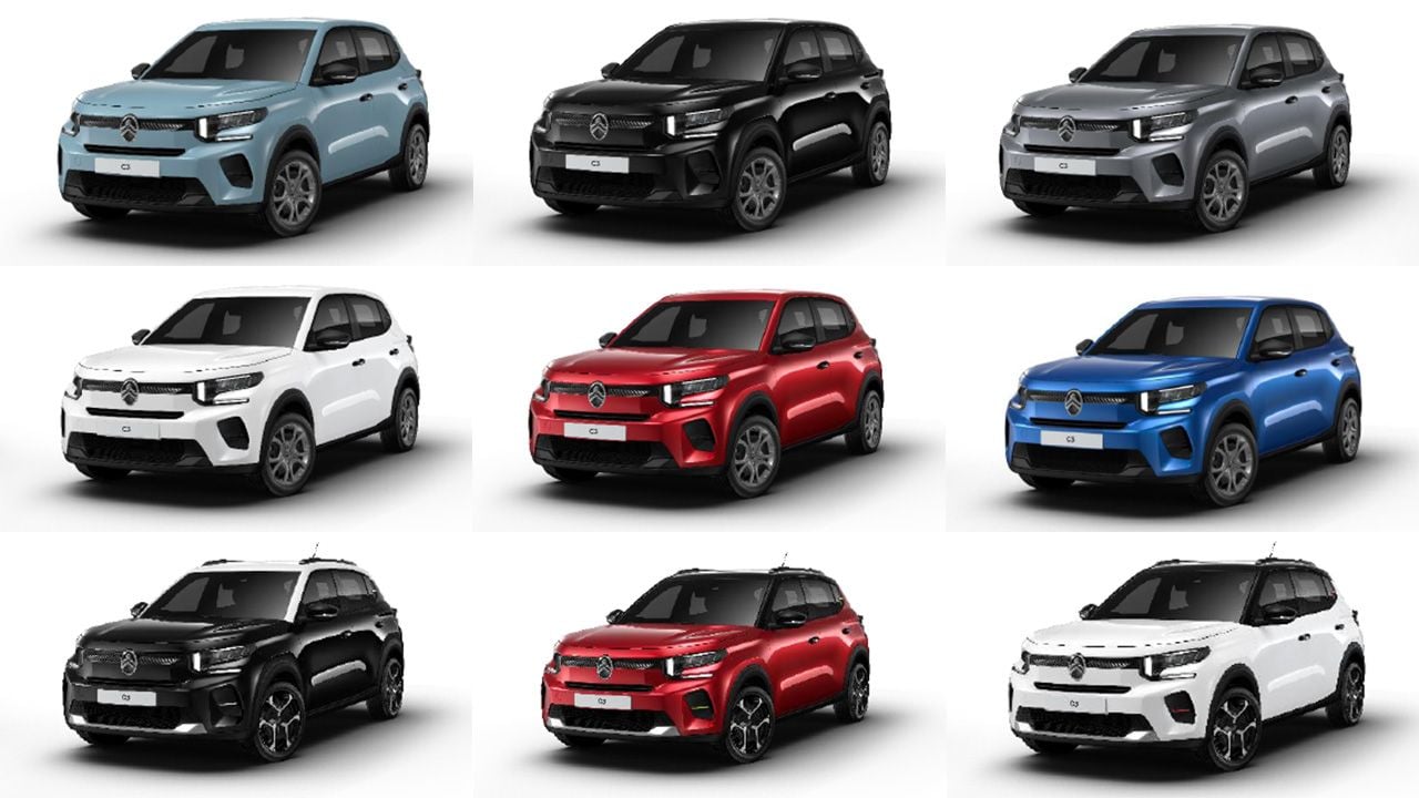 Citroën ë-C3 - colores de la carrocería
