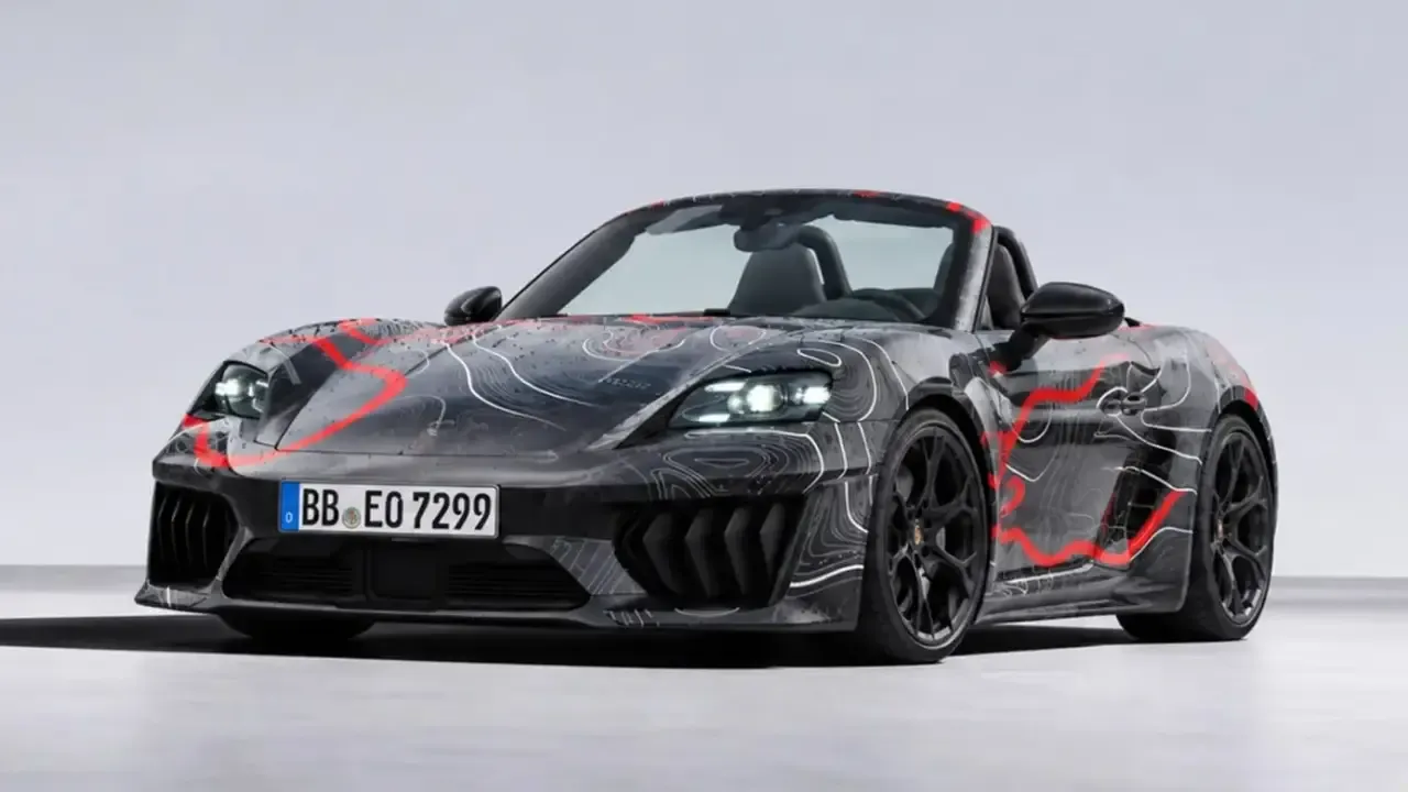 El Porsche Boxster eléctrico queda al descubierto
