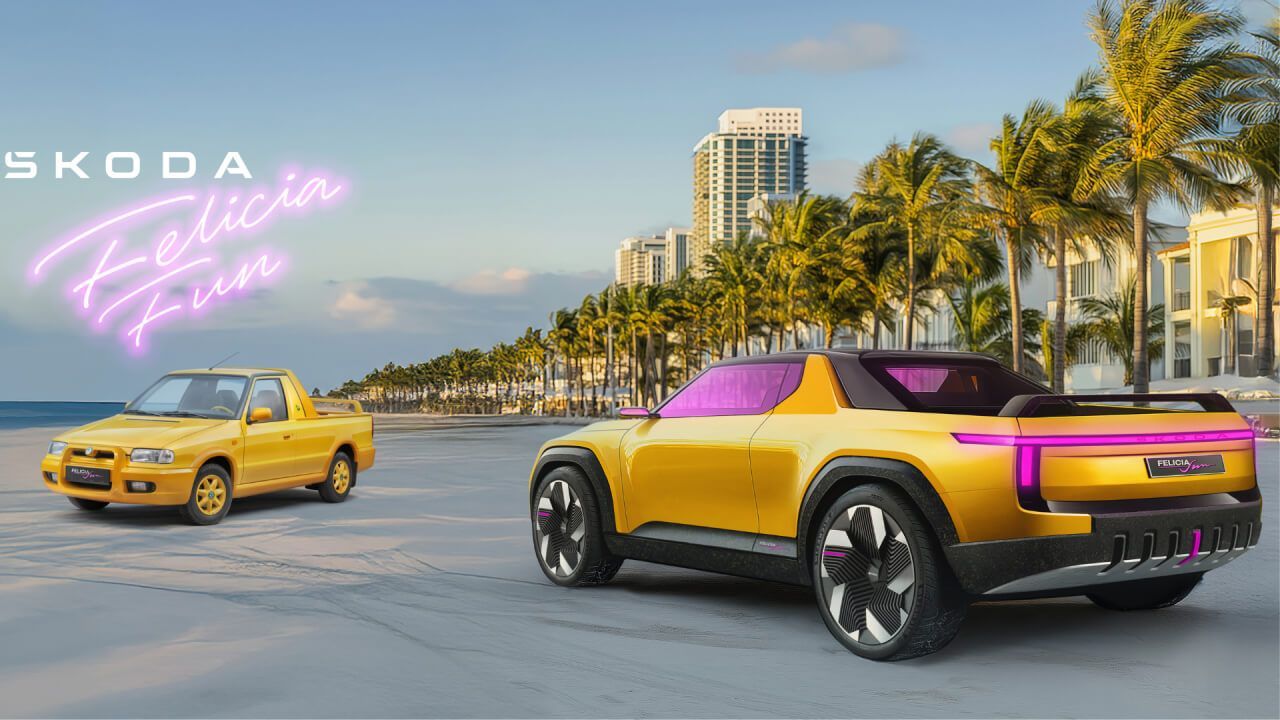 Skoda vuelve a los años 90 con el renacido Felicia Fun, un eléctrico divertido y muy playero