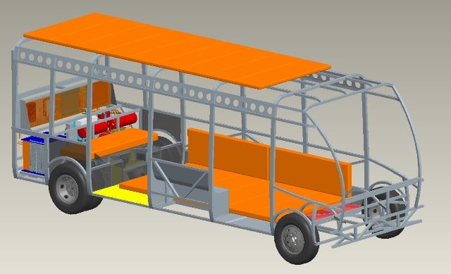 Autobús de baterías modulares