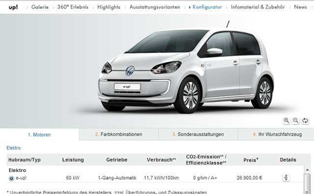 El Volkswagen e-Up ya está a la venta