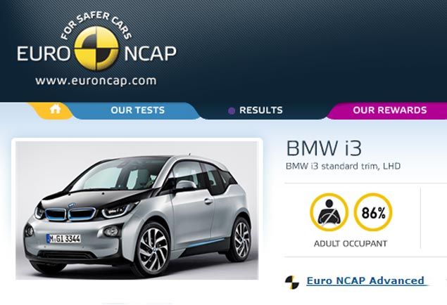 El BMW i3 logra 4 estrellas euroNCAP