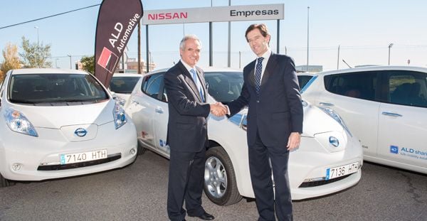 El Nissan LEAF se incorpora a la oferta de Car Sharing para empresas de ALD Automotive