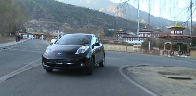 El Nissan LEAF llega a Bután