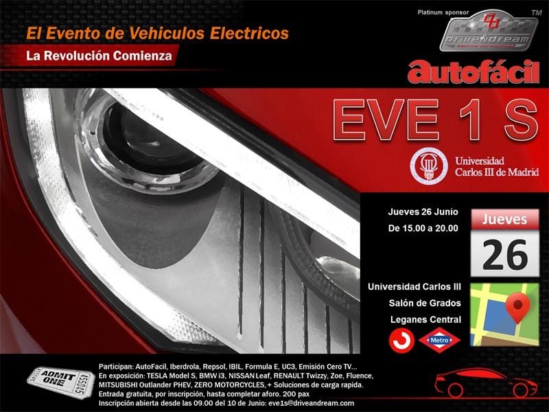 EVE 1 S. Evento de coches eléctricos en Madrid