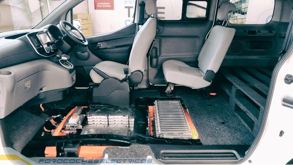 El sistema de refrigeración de la batería en la Nissan e-NV200