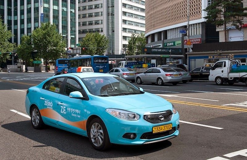 Diez Renault Samsung SM3 Z.E para Seúl como forma de promocionar la tecnología en el sector del taxi