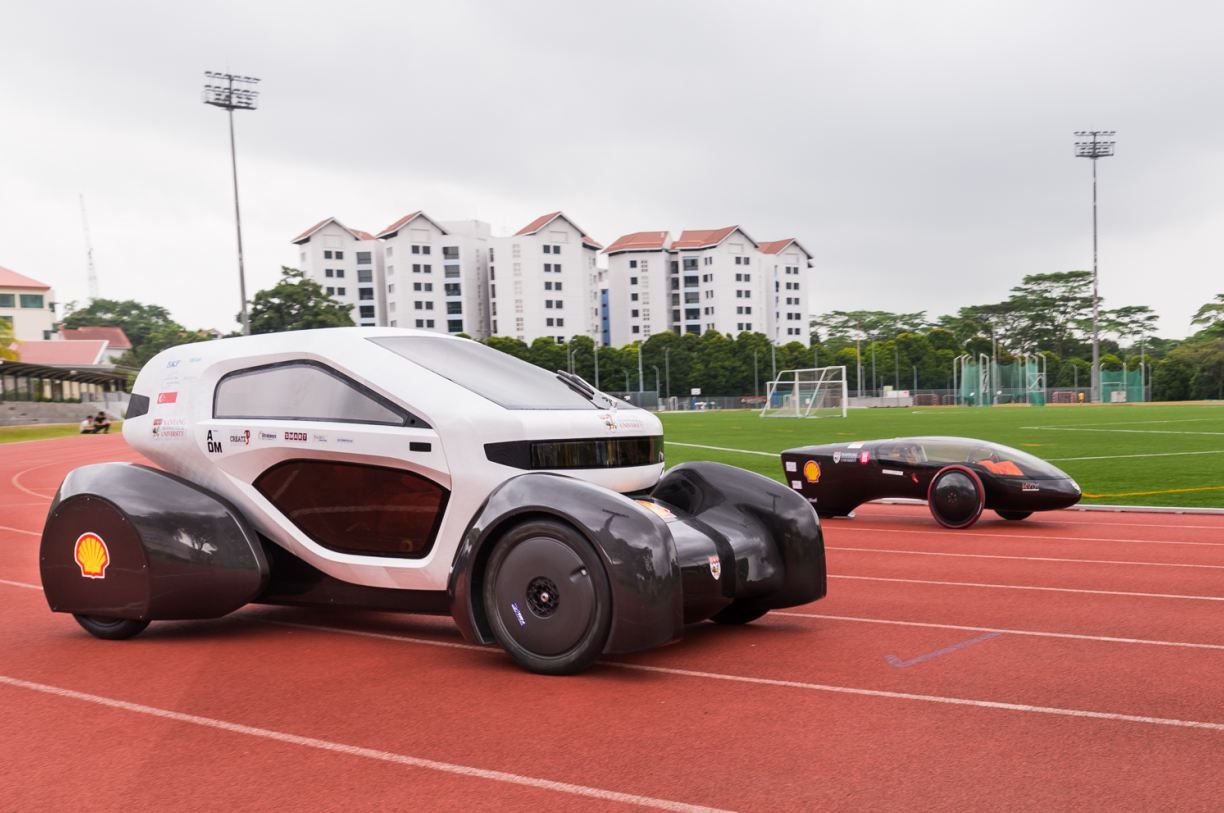 Singapur presenta un coche eléctrico y  solar fabricado con una impresora 3D