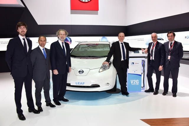 Nissan y Endesa firman un acuerdo para promocionar los sistemas V2G en Europa