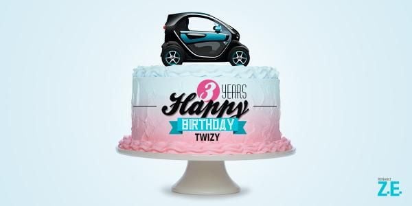 Feliz tercer cumpleaños Renault Twizy