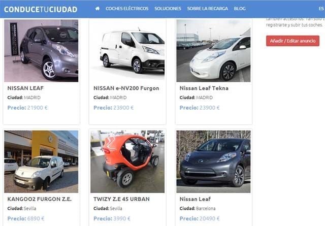 Coches eléctricos de ocasión en ConducetuCiudad