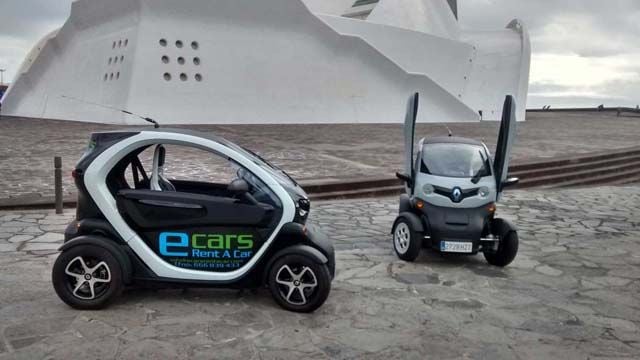 Ecars Rent A Car. alquila un Renault Twizy para visitar Tenerife