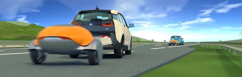 BMW diseñó un pre-prototipo de un remolque con extensor de autonomía para coches eléctricos