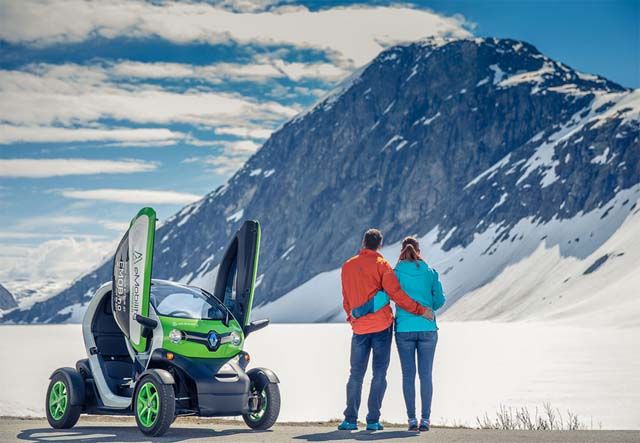 El Renault Twizy. Un medio perfecto para moverse por los fiordos noruegos