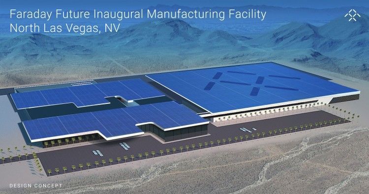 Faraday Future empieza a levantar su fábrica de Nevada