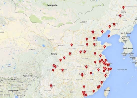 La red de supercargadores de Tesla ya conecta el norte con el sur de China