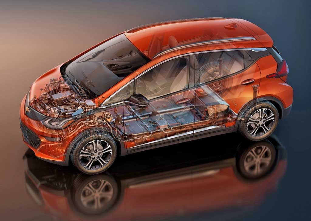 Sistema de refrigeración de la batería del Chevrolet Bolt