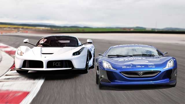 Rimac Concept One contra Ferrari LaFerrari