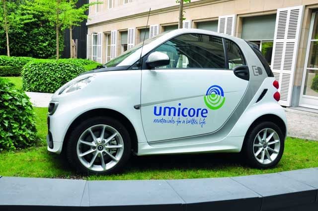 Umicore anuncia que triplicará su producción de cátodos para baterías destinadas a coches eléctricos