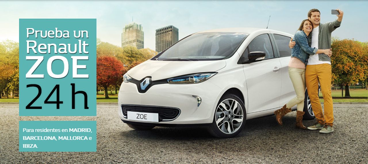 Prueba el Renault ZOE gratis durante 24 horas