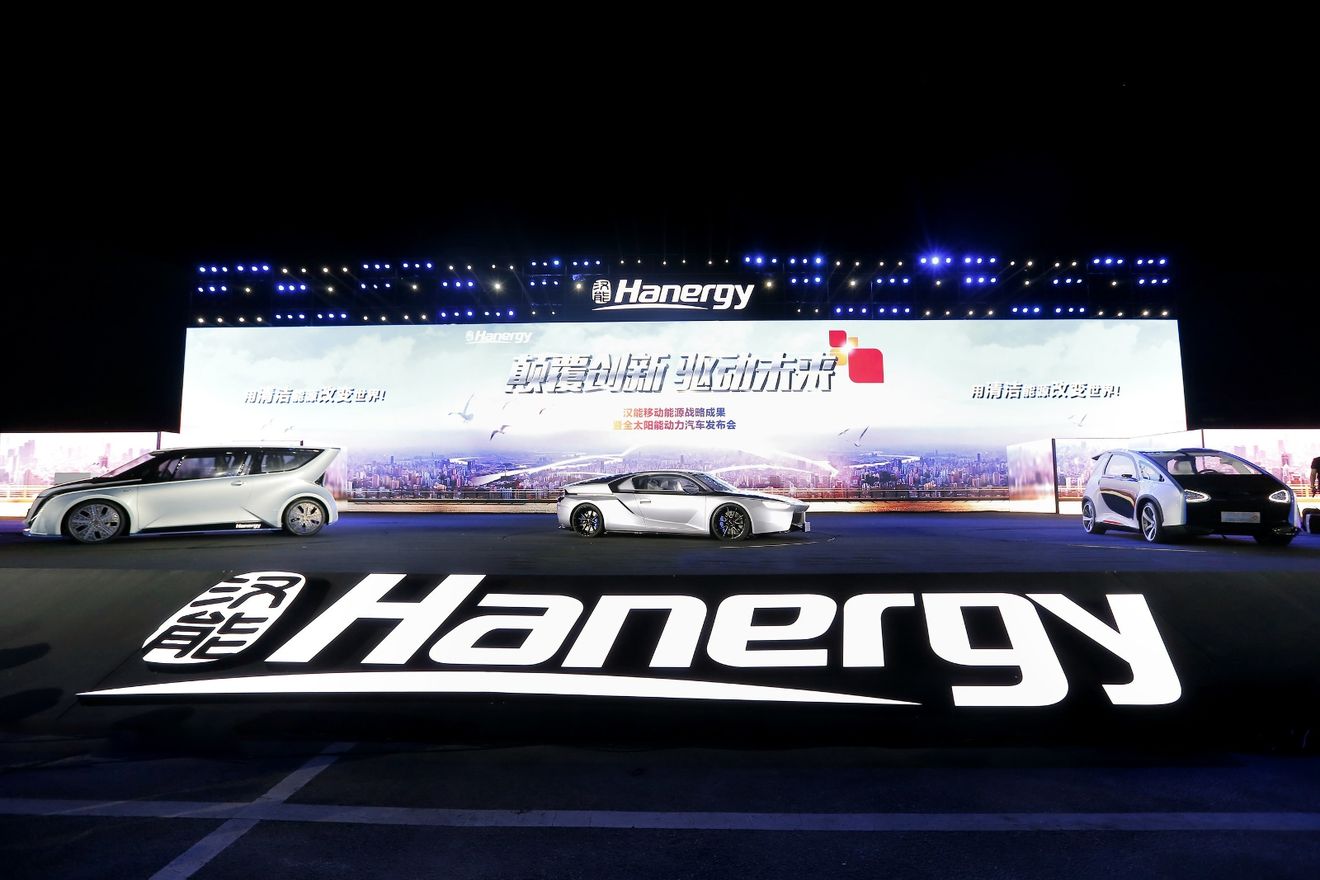 China: Hanergy presenta 4 prototipos de vehículo eléctrico movidos por el sol