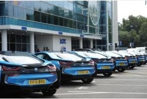 CARS AT lCFC. aLL PLAYERS GET A NEW bmw I8.PICTURE Beth Walshcopyright