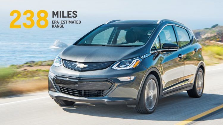 Autonomía del Chevrolet Bolt. 383 kilómetros bajo ciclo EPA