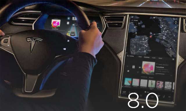 Ya está aquí la versión 8.0 del sistema de Tesla