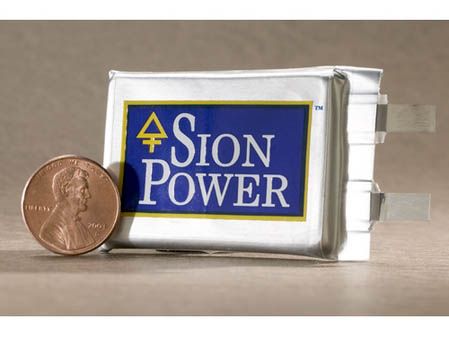 Sion Power confirma que iniciará la producción de sus baterías Liceron este año:  500 Wh/kg y 1,000 Wh/L