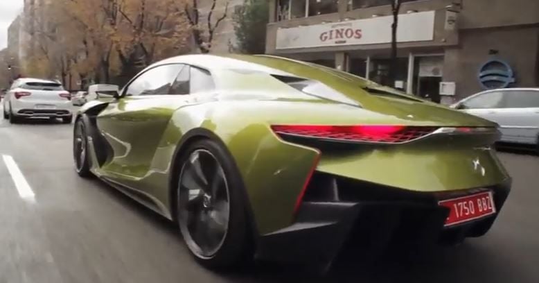 El DS E-Tense se pasea por Madrid coincidiendo con la apertura del primer DS Store