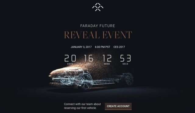 Faraday Future pone en marcha una original cuenta atrás para la presentación de su primer modelo