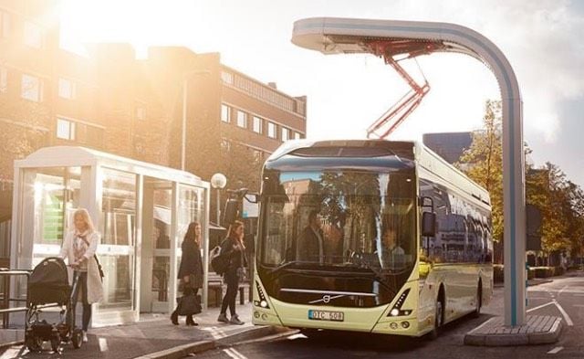 Volvo inaugura sus primeras estaciones de recarga para autobuses eléctricos. Potencia de 450 kW que legarán a 600 kW