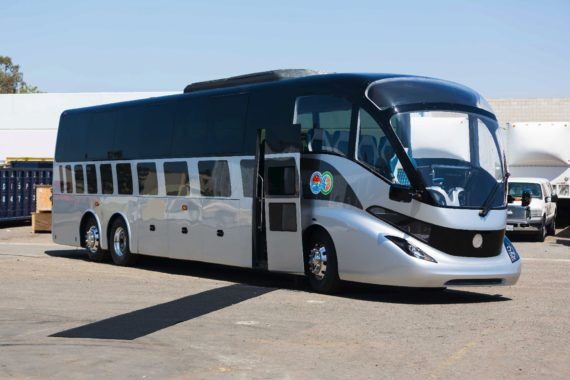 Gaffoglio lanza un prototipo de un autobús eléctrico de 42 plazas de primera clase. 400 kilómetros de autonomía, fibra de carbono y un diseño diferente