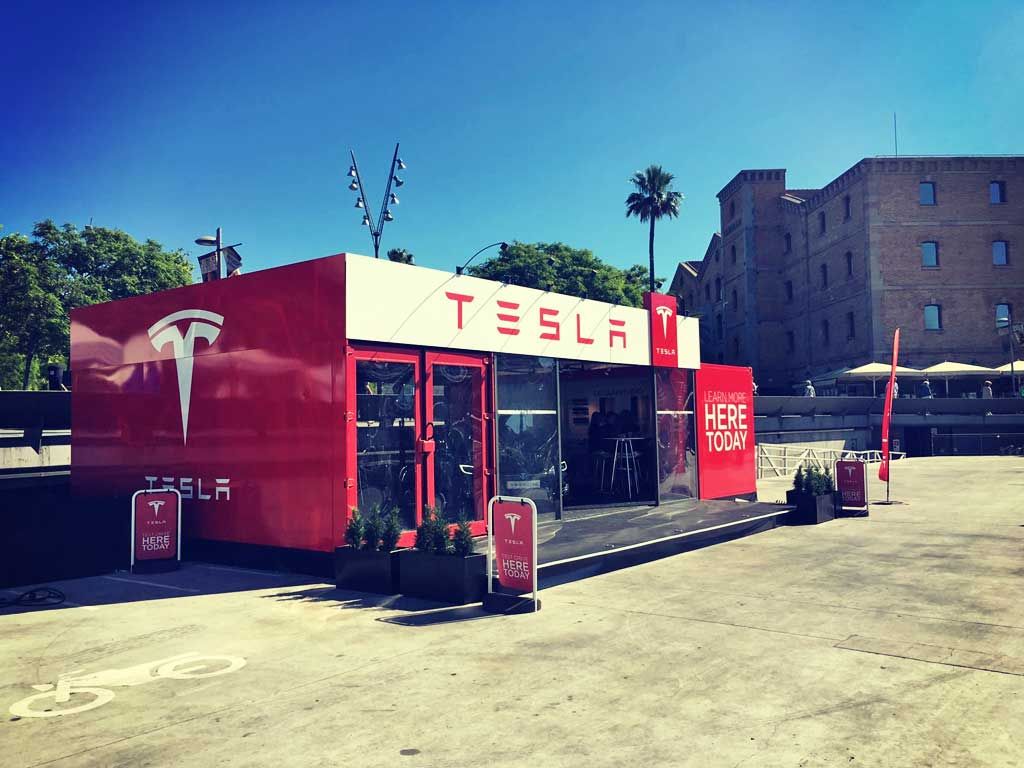 Hoy abre la primera tienda de Tesla en España. Pop-up store en Barcelona hasta el 12 de julio