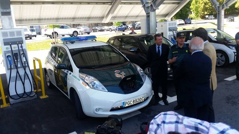 Se pone en marcha la electrolinera de la Granja de Segovia. Recarga de coches eléctricos con energías renovables, y gratis