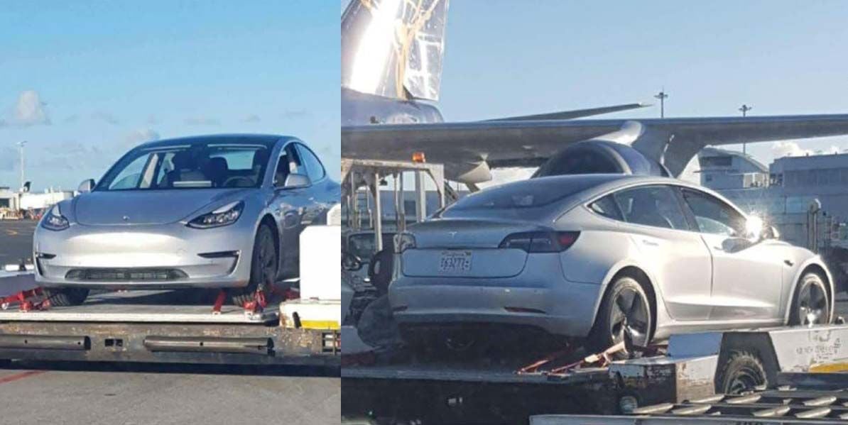 Primer Tesla Model 3 avistado fuera de Estados Unidos