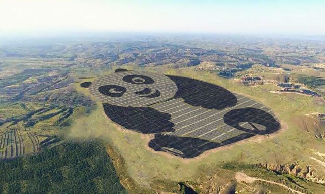 Lo Mejor de la Semana en DiarioRenovables. Resultados de la nueva subasta renovable en España, planta fotovoltaica con forma de panda...