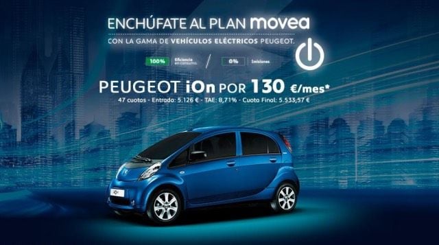 Siguen las ofertas del verano. Llévate un Peugeot iOn por 130 euros al mes