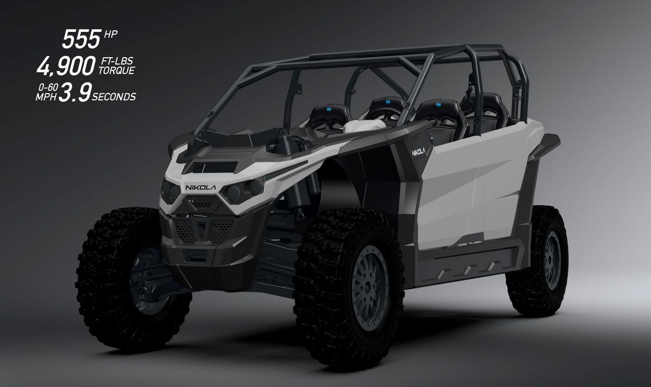 Nikola Motors presenta el UTV más potente del mercado. 562 CV y hasta 120 kWh de batería