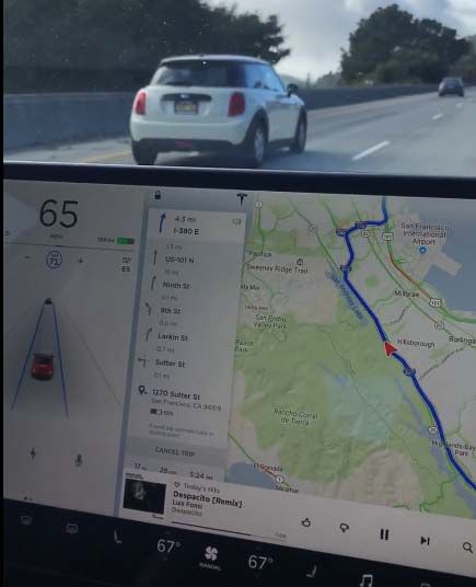 Primer vídeo del Tesla Model 3 con el Autopilot conectado