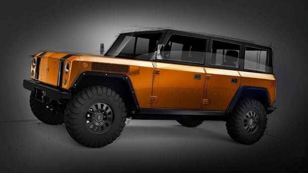 Bollinger Motors muestra el boceto de una posible versión de 4 puertas para su 4x4 eléctrico