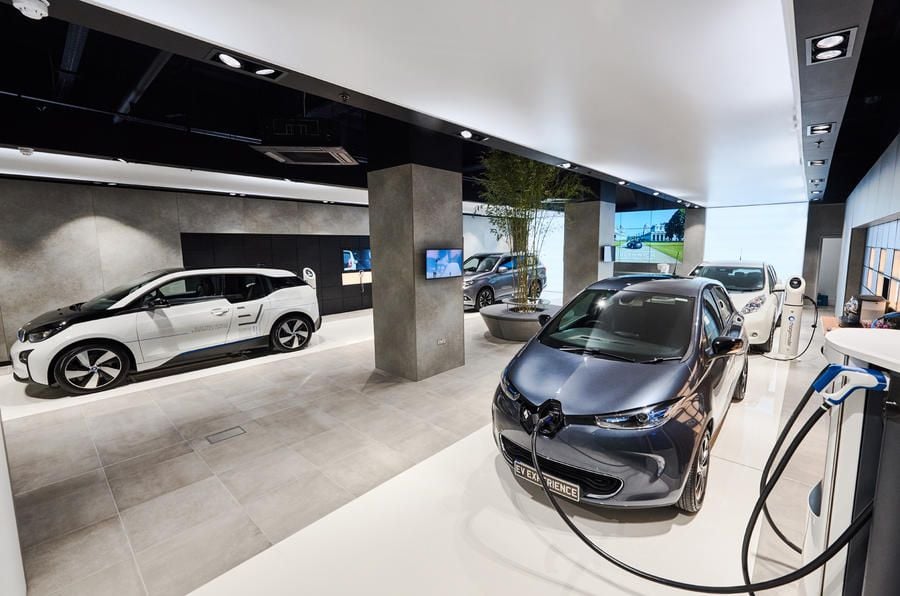 BMW, Nissan, Renault, Volkswagen, Kia y Mitsubishi colaboran en la apertura de una tienda multimarca de coches eléctricos