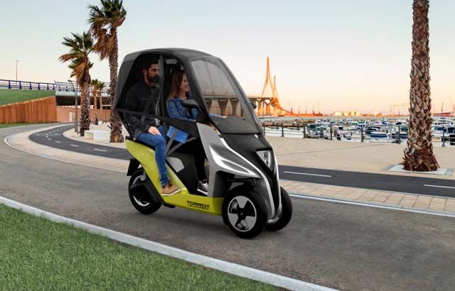 Torrot Velocípedo. Un interesante vehículo eléctrico mitad moto, mitad coche, con hasta 150 kilómetros de autonomía