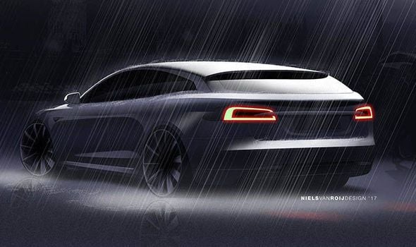 Se publican varios bocetos como adelanto del Tesla Model S Shooting Brake (familiar) creado por una empresa de limusinas